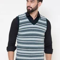 Duke Men Printed Sweater Vest-picture-34