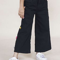 KiddoPanti Girls Jean Flared Embellished Stretchable Jeans-image-58