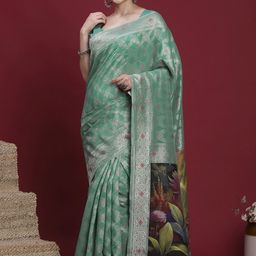 Sangria Ethnic Motifs Banarasi Fastive Saree-picture-20