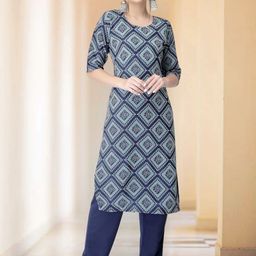 7Threads Women Floral Printed Regular Kurta with Trousers-picture-39