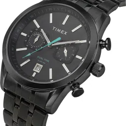 timex Chronograph Dual Time Grey Dial Analog Watch - For Men TWEG17610 image 2