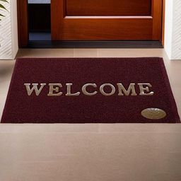 IVAZA Maroon Textured Anti-Skid Doormats-image-71