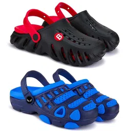 BERSACHE Girls Set of 2 Rubber Clogs-77