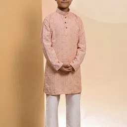 Pro-Ethic STYLE DEVELOPER Boys Floral Regular Kurta with Pyjamas image 1