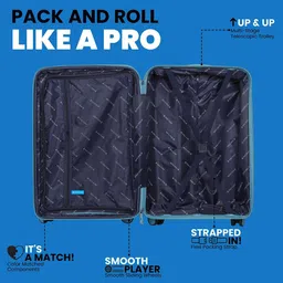 Polo Class Textured Hard-Sided Medium Trolley Bag With Vanity image 2