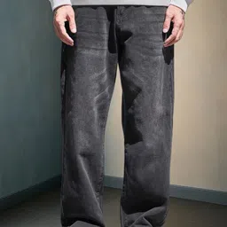 AFLASH Men Mid-Rise Light Fade Stretchable Denim Baggy Jeans-image-76