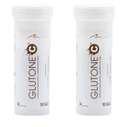 GLUTONE Set Of 2 C Glutathione & Vitamin C Effervescent Tablets- 15 Tablets Each image 2