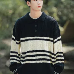 StyleCast x Revolte Men Colourblocked Longline Pullover Sweater-image-48