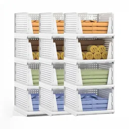 Panchhi Store White Set of 6 Reusable Multi-Utility Organisers-7