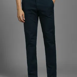 Louis Philippe Sport Men Slim Fit Flat Front Casual Trousers-image-36