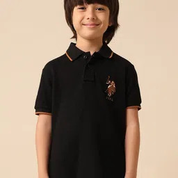 u.s. polo assn. kids Uspa Kids Boys Graphic Brand Printed Polo Cotton T-shirt-picture-31