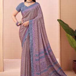 KALINI Poly Crepe Saree-image-39