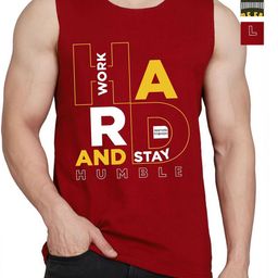 WOOSTRO Men Pack Of 2 Typography Printed Round Neck Cotton Slim Fit T-shirts-image-69