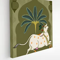 Myntra Elegant Homes Green & White 1 Piece Canvas Other Wall Paintings-picture-52