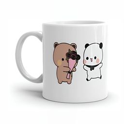 Mr UVD White & Brown Graphic Printed Ceramic Glossy Mug 350 ml-image-68