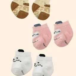 AIR GARB Infants Pack Of 3 Patterned Ankle-Length Socks-29
