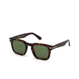 Tom Ford Men Green Lens & Brown Square Sunglasses FT0751 50 52N-picture-8