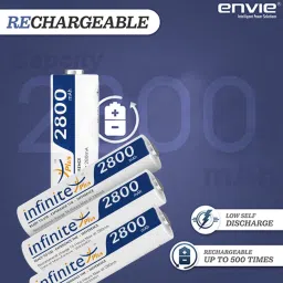 Envie 2800mAh Ni-MH AA High Capacity Rechargeable Battery Ready to Use (Pack of 4)Camera Battery Charger image 2