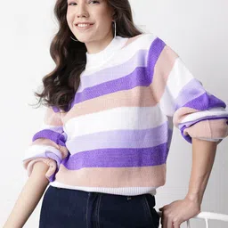 Mast & Harbour Multi-Striped Relaxed Pullover-picture-33