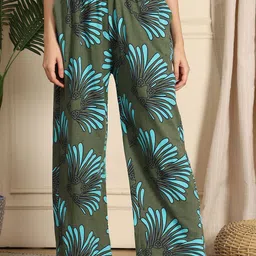 TAG 7 Printed Cotton Mid-Rise Lounge Pant-image-69