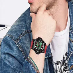 Hala Men Solid Round Tang Regular Analogue and Digital Watch-1030 image 5
