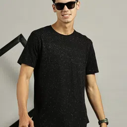 Trends Tower Abstract Printed Round Neck Cotton T-shirt-image-98
