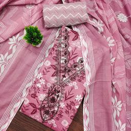 Maroosh Printed Pure Cotton Unstitched Dress Material-image-51