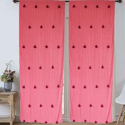 Dekor World Multicoloured Set of 2 Embellished Sheer Door Curtain-19