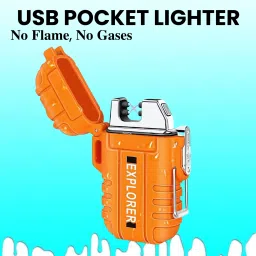 Explorer USB (Cigaratte Lighter)Windproof Flameless ARC Rechargeable LighterY362 Explorer USB (Cigaratte Lighter)Windproof Flameless ARC Rechargeable LighterY362 Pocket Lighter-picture-10