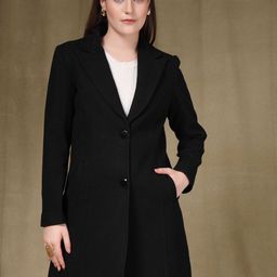 Juelle Women Notched Lapel Collar Single-Breasted Overcoat-image-56