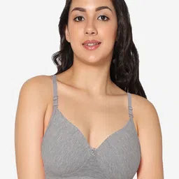 In Care Medium Coverage Seamless Heavily Padded Cotton Push-Up Bra All Day Comfort-image-21