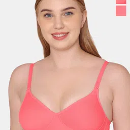 KOMLI Pack Of 3 Full Coverage Cotton Lightly Padded Bra All Day Comfort-picture-16