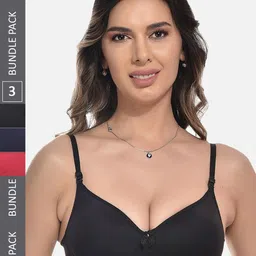 StyFun Pack Of 3 Full Coverage Lightly Padded All Day Comfort Everyday Bra-picture-16