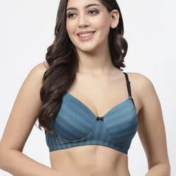 Docare Striped Full Coverage Lightly Padded Cotton Everyday Bra With All Day Comfort-picture-41