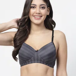 Docare Striped Full Coverage Lightly Padded Cotton Everyday Bra With All Day Comfort-picture-5
