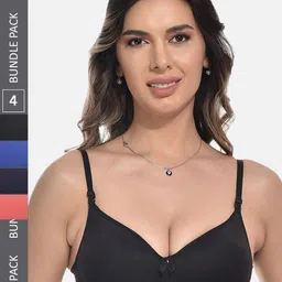 StyFun Pack Of 4 Full Coverage Lightly Padded All Day Comfort Everyday Bra-16