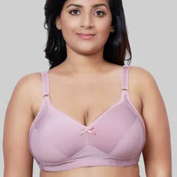 PLUMBURY Plus Size Full Coverage Lightly Padded Everyday Bra With All Day Comfort-17