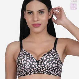 SHYAM SONS FLAIR Women Pack Of 3 Floral Printed Lightly Padded T-shirt Bra-picture-33