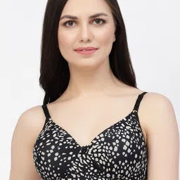 CUKOO Abstract Printed Full Coverage All Day Comfort Lightly Padded Bra-4