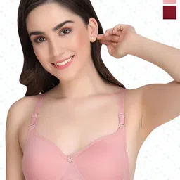 Designer Bugs Women Bra Medium Coverage Lightly Padded (Pack Of 2)-18