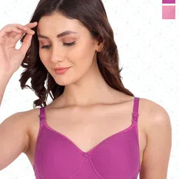 Designer Bugs Women Lightly Padded Medium Coverage Bra (Pack Of 2)-picture-46