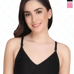 Designer Bugs Women Bra  Full coverage Lightly Padded (Pack Of 2)-0