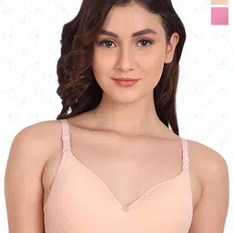 Designer Bugs Women Bra Medium Coverage Lightly Padded (Pack Of 2)-49