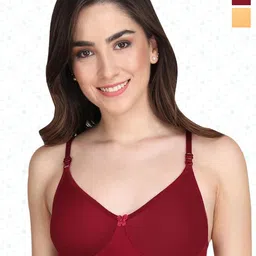 Designer Bugs Women Bra Medium Coverage Lightly Padded (Pack Of 2)-12