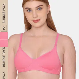 KOMLI Pack Of 2 Lightly Padded Full Coverage Bra-image-20