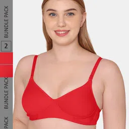 KOMLI Pack Of 2 Lightly Padded & Non-Wired Seamless Everyday Bra-image-69