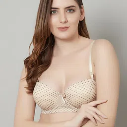 PrettyCat Beige Underwired Lightly Padded Bra-picture-58
