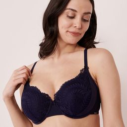 La Vie en Rose Women lightly lined lvib Navy Blue Underwired Lightly Padded Bra-image-9