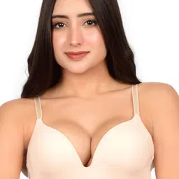 bare dezire Medium Coverage Underwired Lightly Padded Plunge Bra-image-28