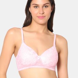 Sonari Floral Printed Lightly Padded Non-Wired All Day Comfort T-Shirt Bra sodapink-39